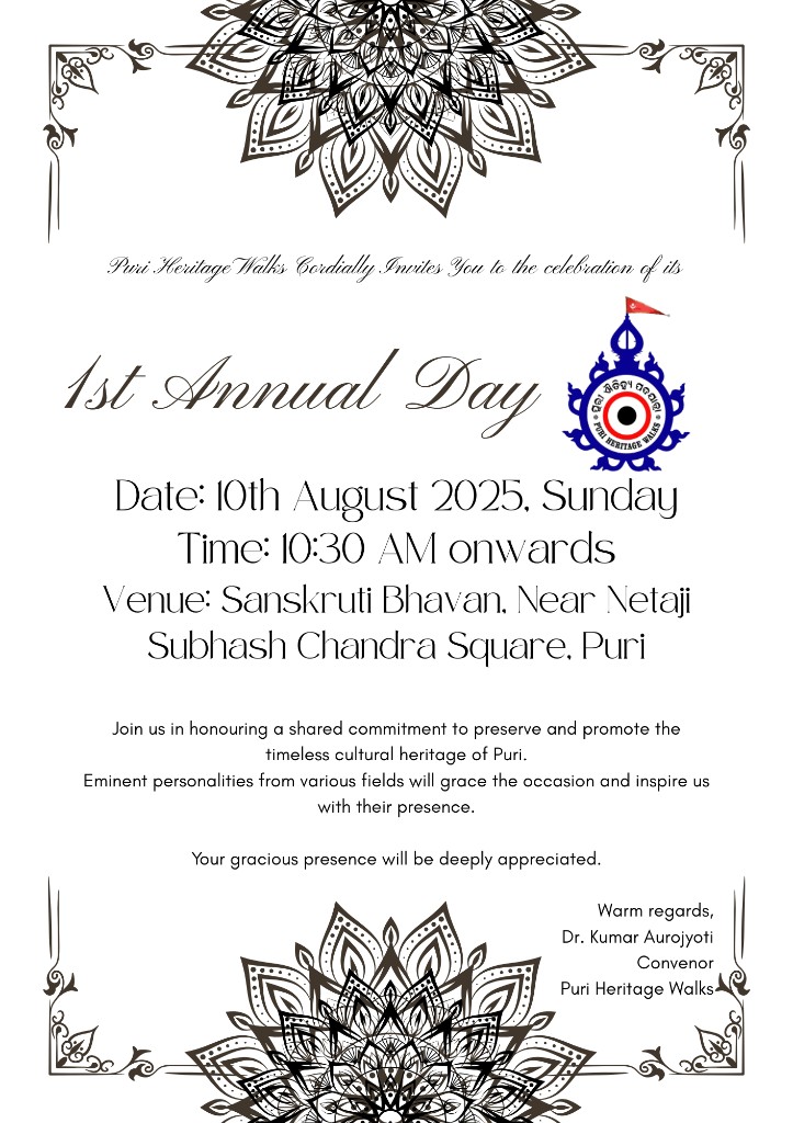 Puri Heritage Walks — PHW @ 1
